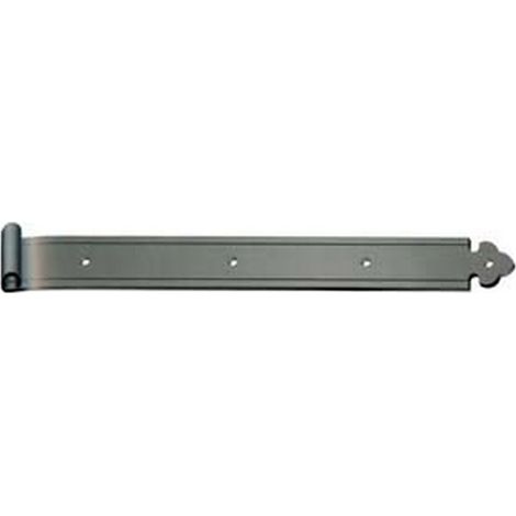 6PZ BANDELLE DRITTE CON OCCHIO DECENTRATO - mm.200X35 - in ferro verviciato nero