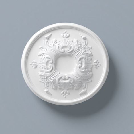 Ceiling rose NMC R1520 ARSTYL Noel Marquet Deco element timeless classic design white diameter 40 cm (1/2)