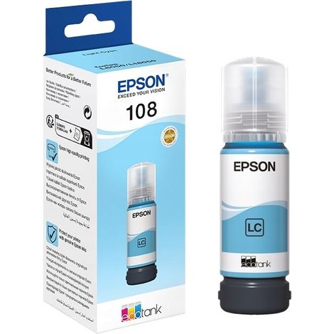 Inchiostro Epson EcoTank 108 ciano chiaro 70 ml (8715946712376)