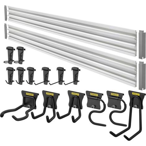 Kleiderbügel-Set mit Versa-Track-Schienen, 20 Stück - S/22-000-1