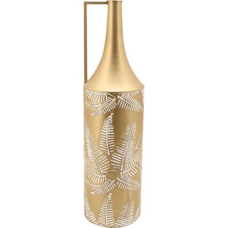 DKD Home Decor Vase Doré Métal Crème Tropical 81 cm (1/4)