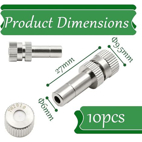 6mm/0.2mm Laiton Buse Brumisateur Basse,Buse Pulvérisateur (1/3)