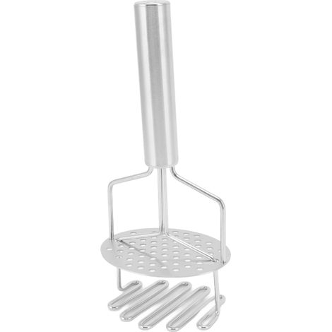 Presse-purée en acier inoxydable inaltérable, économique, uniforme, creux avec ressort intégré, écrase-aliments pour cuisine et bar (1/5)