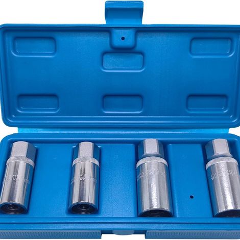 Kit de 4 Douilles d'Extraction pour Vis Cassées et Goujons Endommagés - Extracteur de Boulons à Double Extrémité et Vis Sans Tête - Outil de Démontage pour Atelier Mécanique et Bricolage (1/4)