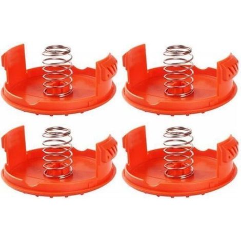 AL01229-4PCS Spool Caps + 4PCS Springs Pièces de rechange Accessoires compatibles avec les coupe-bordures BLACK + DECKER RC-100-P (1/4)