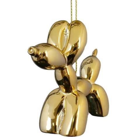 DISNEY Decorazione Cane Ballon Finitura Oro Lucido 7,5 cm