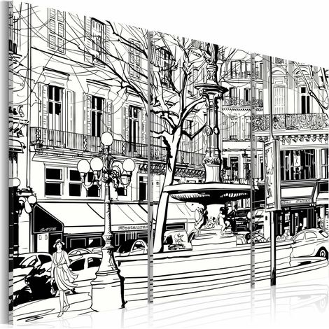 Tableau esquisse de la place parisienne - 120 x 80 cm (1/2)