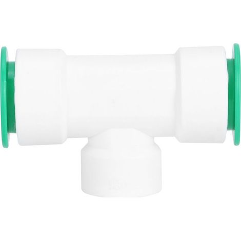 PPR Plastique 32mm Té Connexion Robinetterie avec Filetage Femelle 3/4" (1/5)