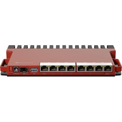 Routeur filaire Mikrotik L009UiGS-RM 2,5 Gigabit Ethernet. Rouge. (1/4)