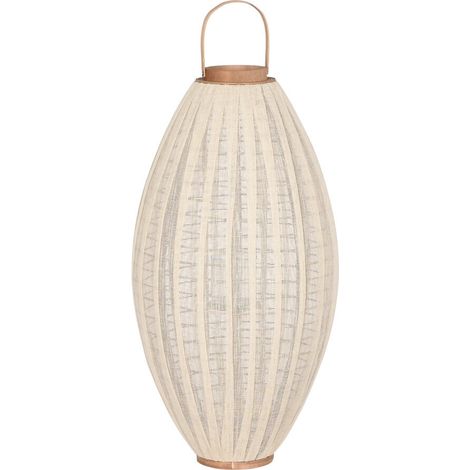 Portavela Madera Lino 38X38X84 Crudo (1/5)