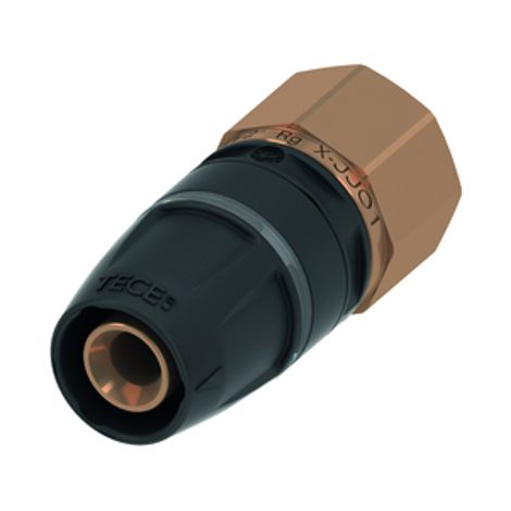 TECE TECElogo-Push Manchon de transition Dimension 20 x Rp 3/4, bronze rouge/Si, 8713004