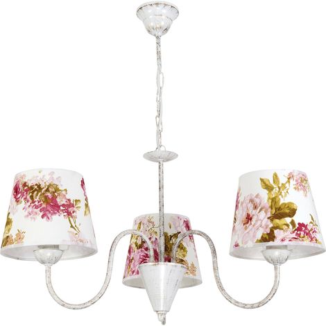 Lampadario a sospensione, paralume a forma di rosa, LED E27 IZA 12-182