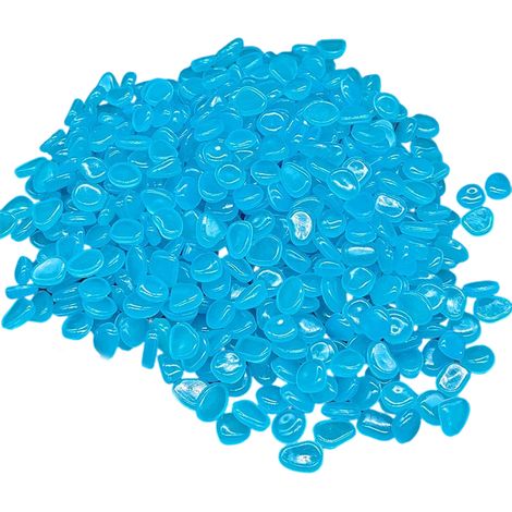 Pierre fluorescente bleu foncé - 300 pièces/sachet (156 grammes) émet de la lumière dans les roches sombres, utilisable comme pier (1/5)