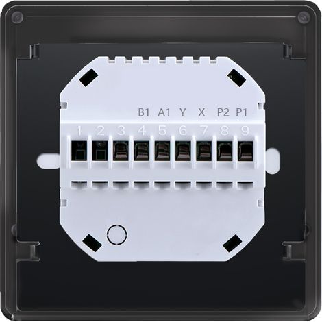 Intelligenter Thermostat für die zentrale Klimaregelung mit 4-Zoll-Touchscreen und Sprach-/App-Steuerung, Schwarz (1/5)
