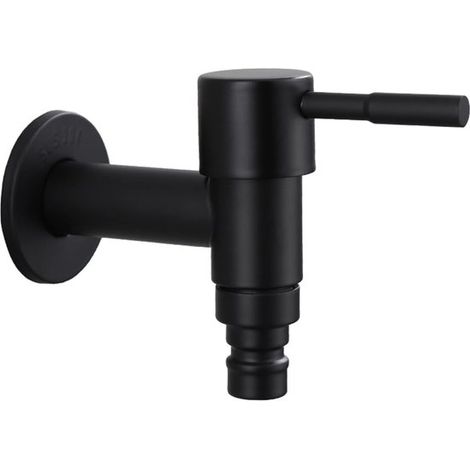 Robinet d'eau froide SnelShoppen en acier inoxydable 304 pour lavabo, balcon et piscine - Résistant à la corrosion, poignée unique, facile à utiliser, jardin, cuisine, multicolore (1/5)