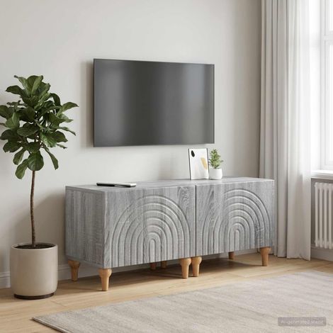 vidaXL Mobile TV Sonoma grigio Legno ingegnerizzato (1/5)
