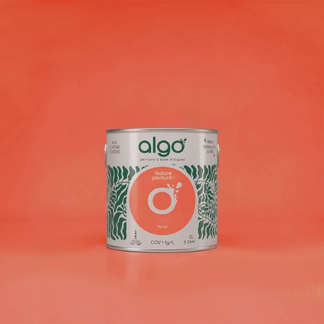 Peinture écologique Algo - Orange Koral - 0.5L / Mat