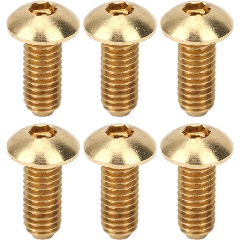 50 vis à six pans creux à tête demi-ronde en cuivre pur, accessoires de quincaillerie, fixations M4 x 10 mm (1/5)