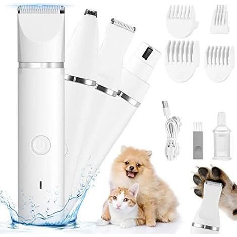 Hunde- und Katzenhaarschneidemaschine, professionelles Schermaschinen-Set für Hunde und Katzen – Pfoten, Po, Ohren, Nase