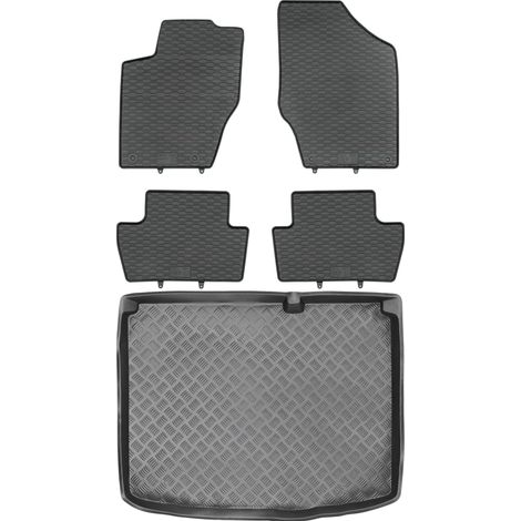 Juego de alfombrillas de goma para Peugeot 307 Hatchback (2001-2007) + alfombrilla para el maletero. (1/5)