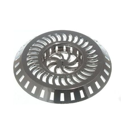 Lot de 10 filtres en plastique chromé pour douche et évier 80 mm (1/2)