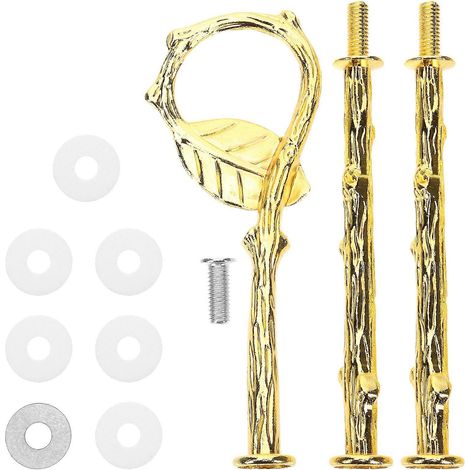 Set Tortenständer-Beschläge, mehrstöckiger Tortenständerhalter für DIY-Dekorationen-31x4.5cm-Golden (1/3)