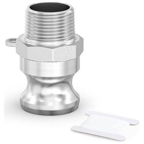 Pair 1 pièce Raccords Camlock Type F, 1/2\" BSP 304 en acier inoxydable Came et raccord de tuyau rainuré pour l’eau et l’air (1/5)