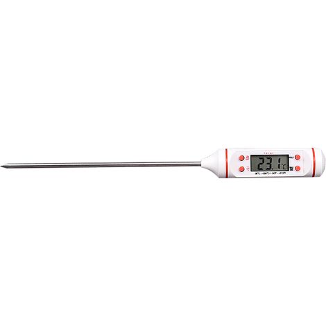 Thermomètre de Cuisson Électronique pour Aliments, Gril et Liquides - TP101 Blanc (1/5)