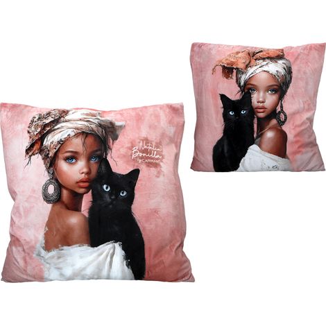 Carmani, almohada con relleno y cremallera 50x50cm - N. bonilla/Nella's Cat Tales (1/3)