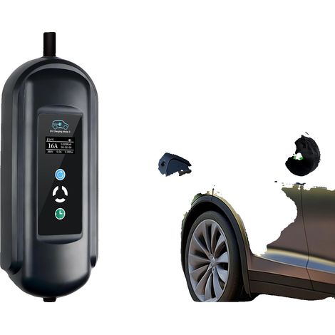 Chargeur EV, Sortie de Puissance 11KW, Compatibilité Prise Type 2, noir (1/2)