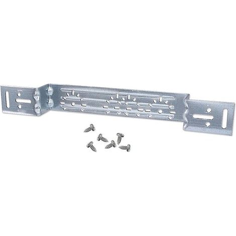 Montageplatte 380 mm Stahl verzinkt für Pressfitting-Wandwinkel / Wandscheiben - doppelt - Stichmaße 73, 80, 100, 153 mm