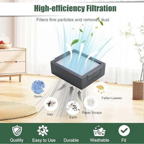 NALOOKAMIC Pi��ces d��tach��es pour aspirateur robot iRobot Roomba I3, I3, I4, I6, I6, I7, I7, I8, I8, E5, E6, E7 : brosse principale, filtre et sac �� poussi��re