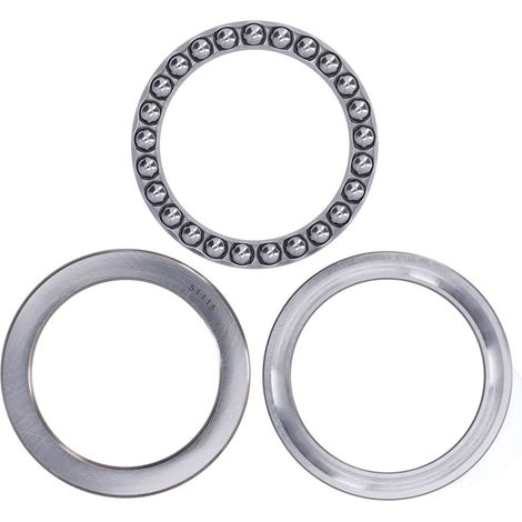 Roulement à billes axial simple en acier au carbone, rotatif sur un seul côté, pour crics, machines-outils et automobiles (1/5)
