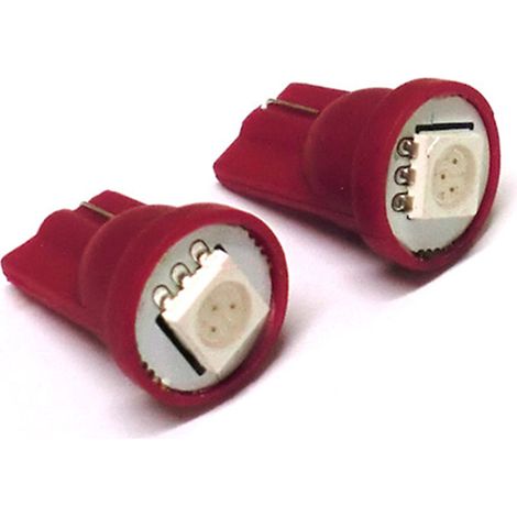 Lampada Led T10 W5W 1 Smd 5050 Rosso 12V (1/2)