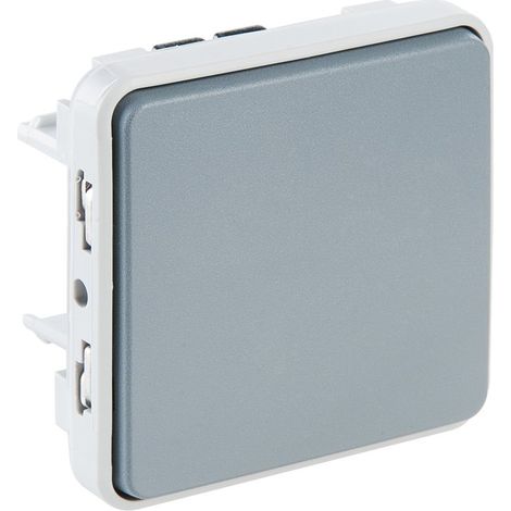 Legrand – Interrupteur va et vient gris plexo – Mode de pose encastré – Pour installation électrique – Compatible avec tous types de prises