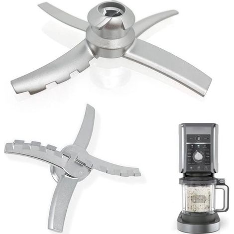 Lama di ricambio in acciaio inox per gelatiere Deluxe, compatibile con Ninja Creami NC500 NC501 (1/5)