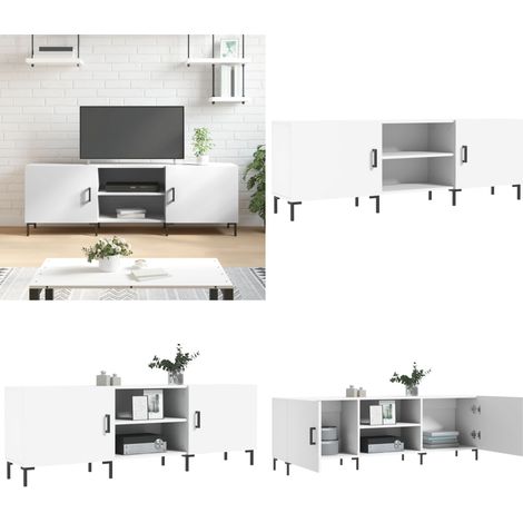 TV-Schrank Weiß 150x30x50 cm Holzwerkstoff - TV-Schrank - TV-Schränke - Home & Living (1/5)