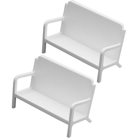 Stück Namenskartenhalter aus Abs Kunststoff in Sofaform Weiß