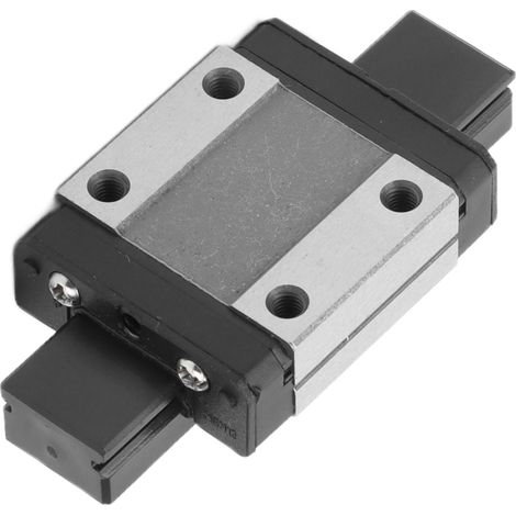 Glissière linéaire mini bloc de chariot en acier pour rail de guidage MGN12C, acier à roulement, ht 8mm lg 12mm filetage M3 (1/5)