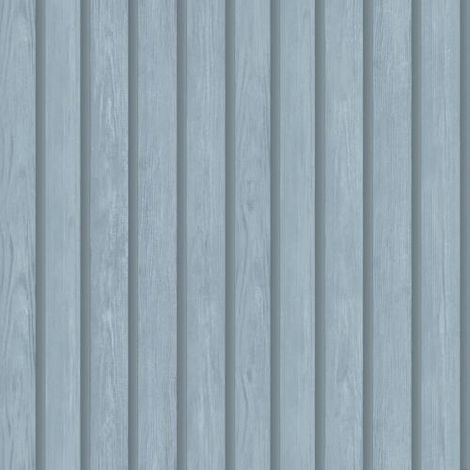 Realistic Wooden Slats Holden Wallpaper Soft Blue 13302 Living Room Nursery (1/2)