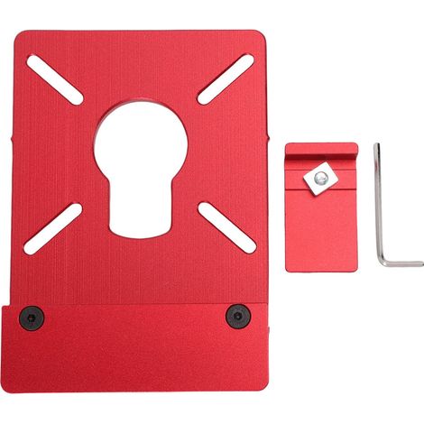 [JAMAIS UTILISÉ]Adaptateur de rail de guidage pour défonceuse compatible avec les scies sur rail Powertec. Adaptateur avec butée et clé de réglage. (1/5)