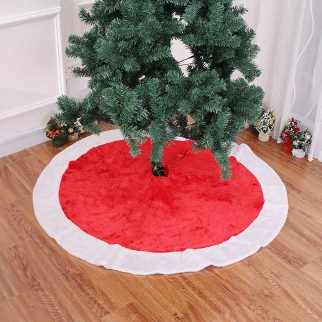 Tapis de sapin de Noël en peluche de 120 cm de long (1/5)