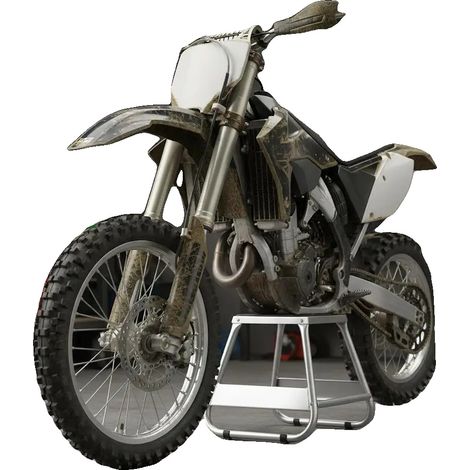 Support de moto, acier robuste, capacité de charge de 499 kg, vert armée (1/2)