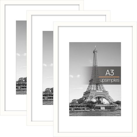 Bilderrahmen Set A3 Weiß Picture Frame 29,7x42 cm 3er Pack (1/5)