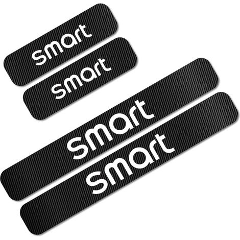 (Pour Smart Style 1) Pour Smart EQ Fortwo Forfour 453 451 452 450 454 Roadster : autocollants de seuil de porte en fibre de carbone,accessoires de tuning automobile (1/3)