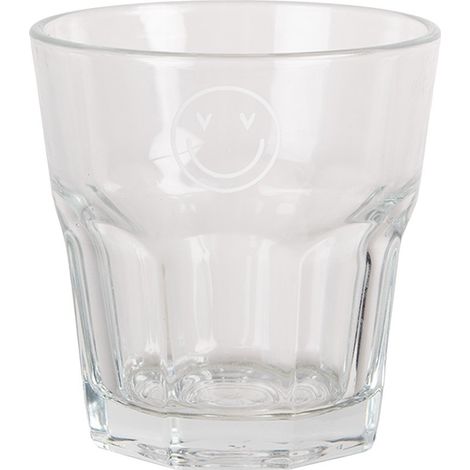 Verre à Eau Gobelet pour Boissons Froides en Verre Transparent Motif Smiley 200 ml - PANGIVO (1/3)