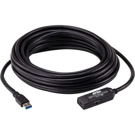 Câble USB Aten UE331C-AT-G USB A/C 3.2 Gen 1 10 m Noir