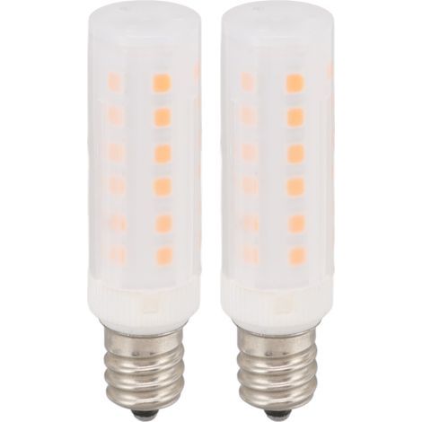 Ortviai Ampoules LED E12 2 W 36 LED Flamme Imitée Jaune Chaud – Lot de 2 pour Lustres, Appliques et Lanternes (1/5)