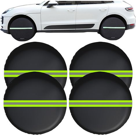Housse De Roue De Secours  Résistant Réfléchissant Universel Imperméable Anti-Vent  Protection Contre La Neige Et La Pluie des Pneus,pour Camping-Car Camions SUV Berline Fourgonnette (1/5)
