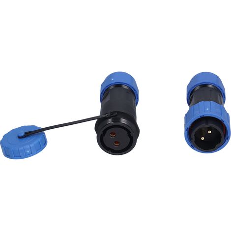 IP68 wasserdichter Luftfahrtstecker, 2-adrig, Stecker und Buchse, lötfrei, zum Anschrauben, für mehrpaarige Kabel (1/5)